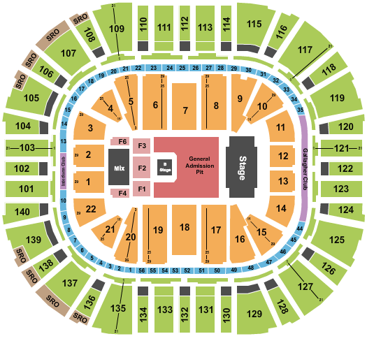 Delta Center Nine Inch Nails Seating Chart
