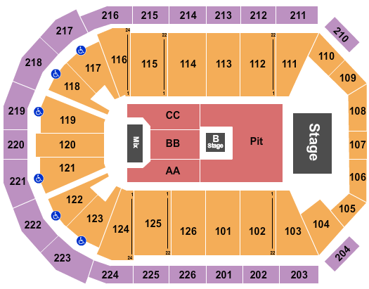 Maverik Center Nine Inch Nails Seating Chart